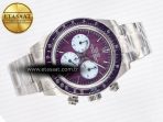 Rolex Daytona Scona SS ADGF Best Edition Purple Dial on SS Bracelet SA4130 - Görsel 8