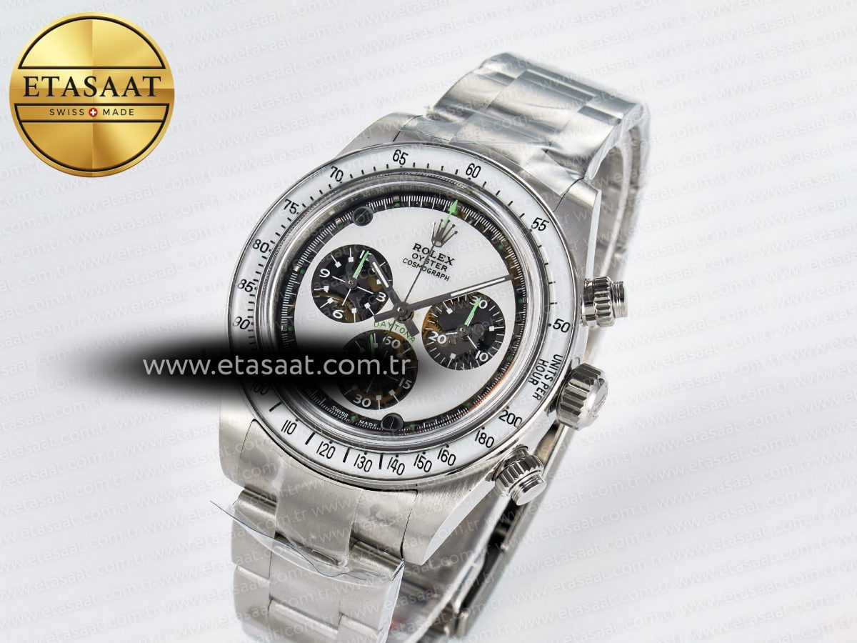 Rolex Daytona SS ADGF Best Edition White Skeleton Dial on SS Bracelet SA4130 - Görsel 1