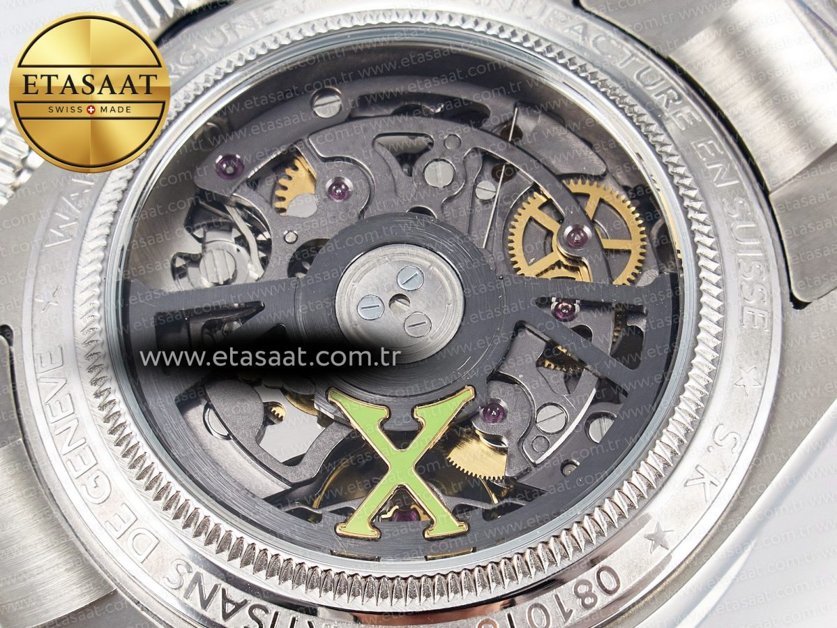 Rolex Daytona SS ADGF Best Edition White Skeleton Dial on SS Bracelet SA4130 - Görsel 19