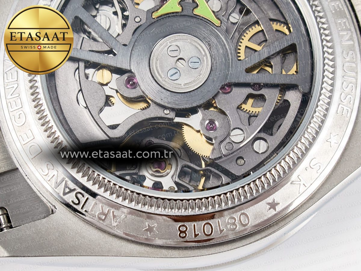 Rolex Daytona SS ADGF Best Edition White Skeleton Dial on SS Bracelet SA4130 - Görsel 21