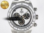 Rolex Daytona SS ADGF Best Edition White Skeleton Dial on SS Bracelet SA4130 - Görsel 4