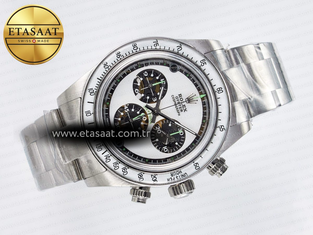 Rolex Daytona SS ADGF Best Edition White Skeleton Dial on SS Bracelet SA4130 - Görsel 8