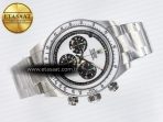 Rolex Daytona SS ADGF Best Edition White Skeleton Dial on SS Bracelet SA4130 - Görsel 8