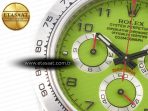 Rolex Daytona SS Bezel Noob Best Edition Green Dial Numbers Markers on SS Oyster Bracelet SA4130 - Görsel 11