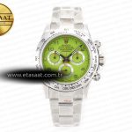 Rolex Daytona Noob Yeşil Kadran Numbers İndeks SA4130 Eta Saat - Görsel 3 - 1:1 Süper Klon Saat
