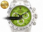 Rolex Daytona SS Bezel Noob Best Edition Green Dial Numbers Markers on SS Oyster Bracelet SA4130 - Görsel 4