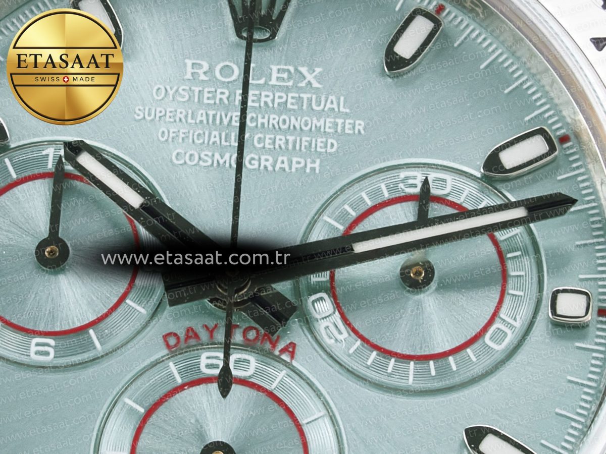 Rolex Daytona SS Bezel Noob Best Edition Ice Blue Dial on SS Oyster Bracelet SA4130 - Görsel 10
