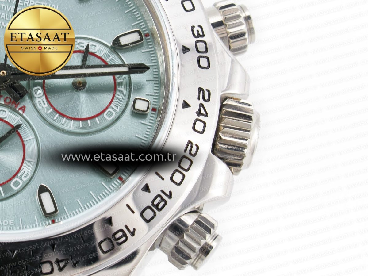 Rolex Daytona SS Bezel Noob Best Edition Ice Blue Dial on SS Oyster Bracelet SA4130 - Görsel 12