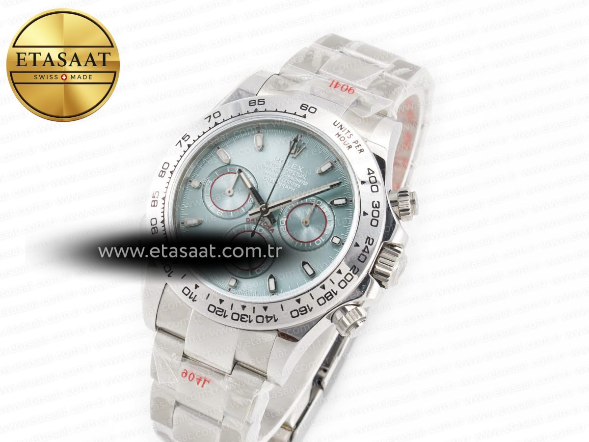 Rolex Daytona SS Bezel Noob Best Edition Ice Blue Dial on SS Oyster Bracelet SA4130 - Görsel 2