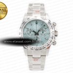 Rolex Daytona SS Bezel Noob Buz Mavisi Oyster SA4130 Eta Saat - Görsel 3 - 1:1 Süper Klon Saat