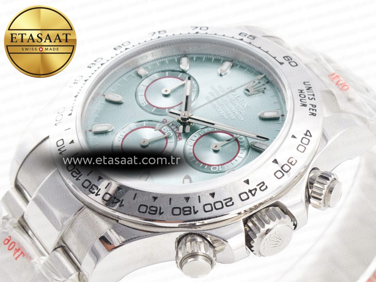 Rolex Daytona SS Bezel Noob Best Edition Ice Blue Dial on SS Oyster Bracelet SA4130 - Görsel 6