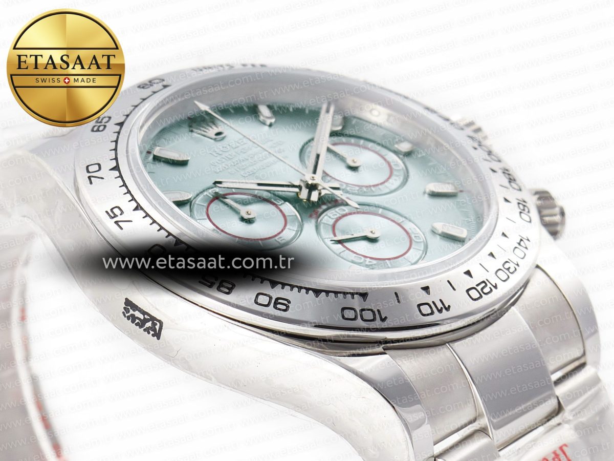 Rolex Daytona SS Bezel Noob Best Edition Ice Blue Dial on SS Oyster Bracelet SA4130 - Görsel 7