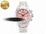 Rolex Daytona SS Bezel Noob Best Edition Pink Dial on SS Oyster Bracelet SA4130 - Görsel 3