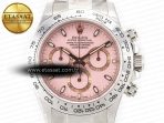 Rolex Daytona SS Bezel Noob Best Edition Pink Dial on SS Oyster Bracelet SA4130 - Görsel 4