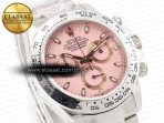 Rolex Daytona SS Bezel Noob Best Edition Pink Dial on SS Oyster Bracelet SA4130 - Görsel 5