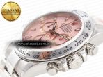 Rolex Daytona SS Bezel Noob Best Edition Pink Dial on SS Oyster Bracelet SA4130 - Görsel 6