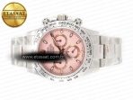 Rolex Daytona SS Bezel Noob Best Edition Pink Dial on SS Oyster Bracelet SA4130 - Görsel 9
