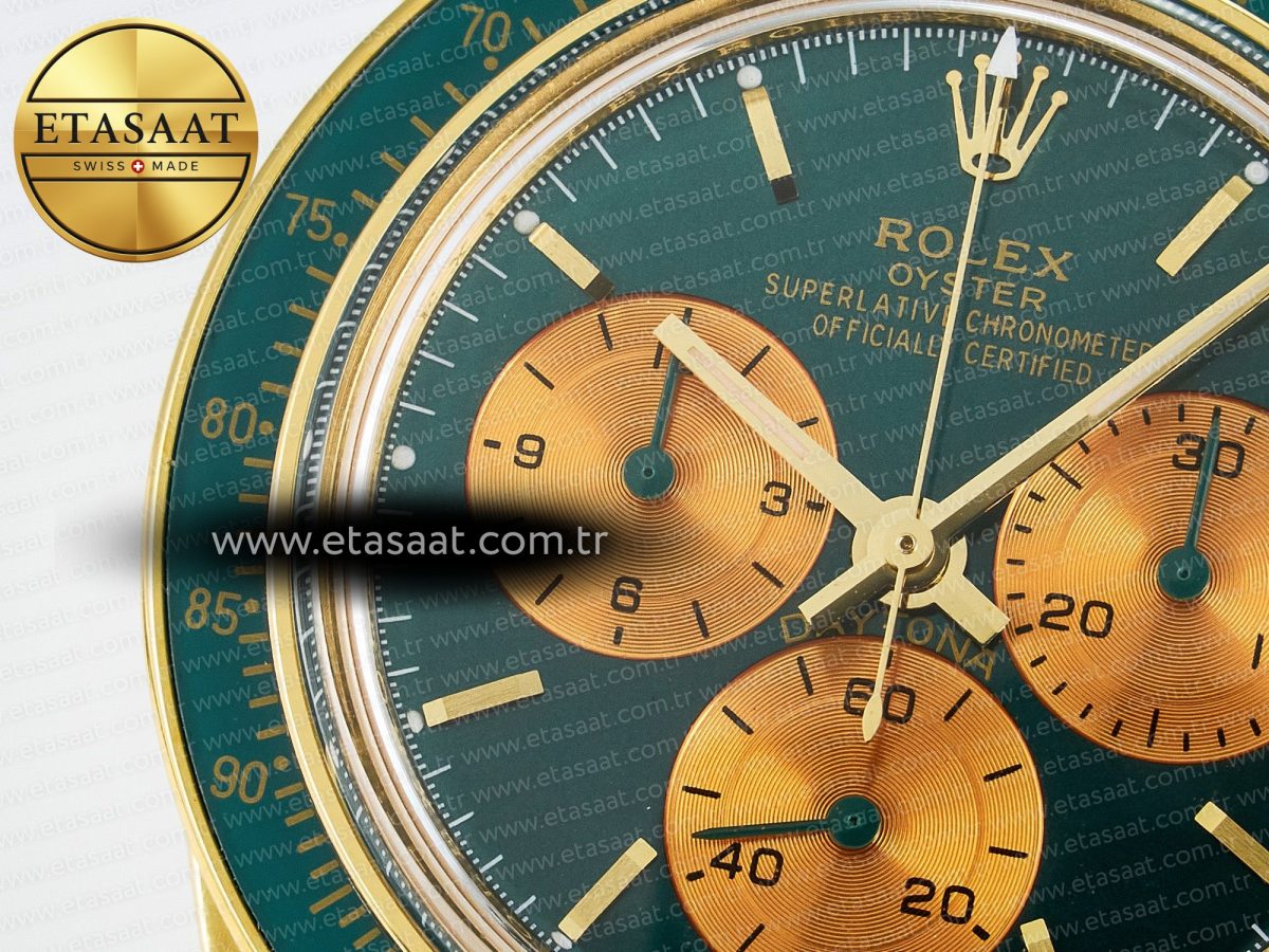 Rolex Daytona YG ADGF Best Edition Green/YG Dial on YG Bracelet A7750 - Görsel 10