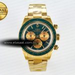 Rolex Daytona YG Adgf Yeşil/Altın Kadran Bilezik A7750 Eta Saat - Görsel 3 - 1:1 Süper Klon Saat