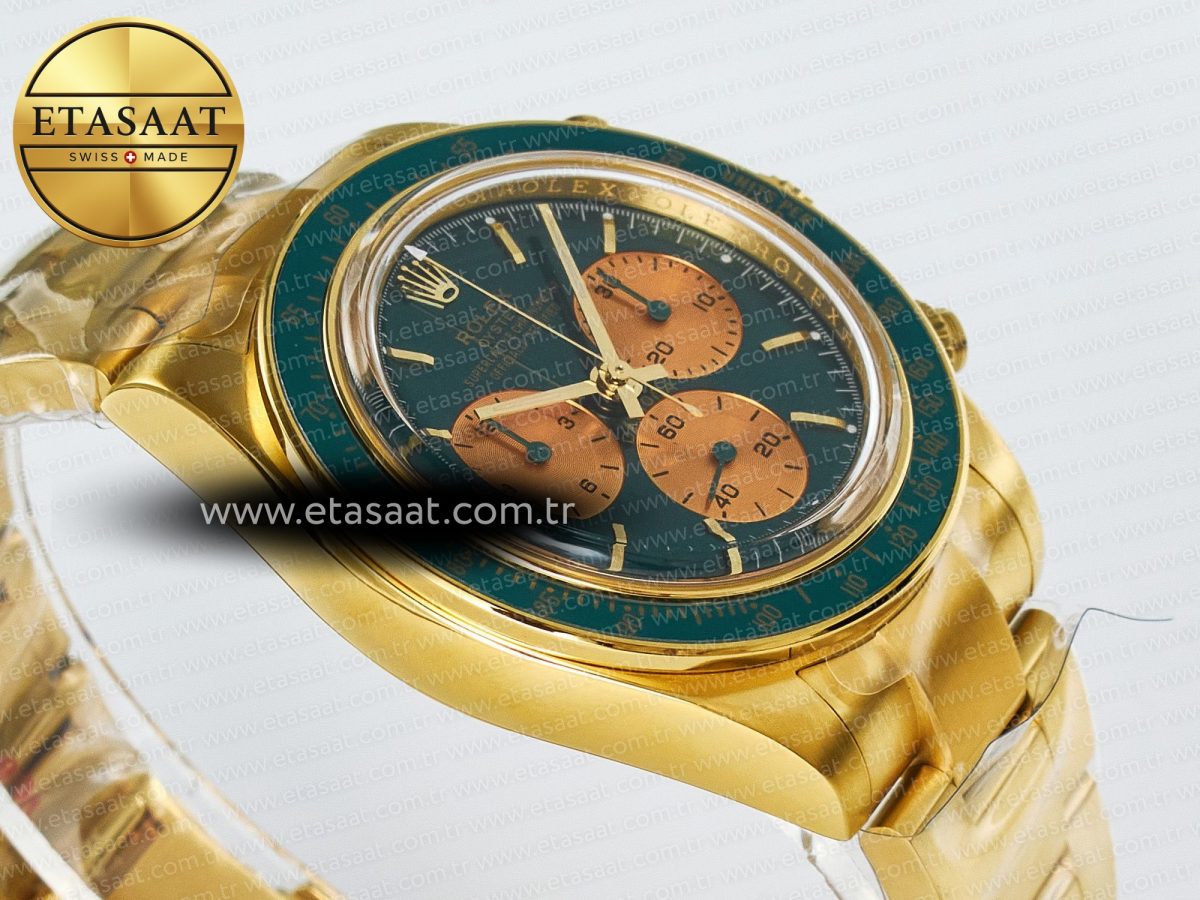 Rolex Daytona YG ADGF Best Edition Green/YG Dial on YG Bracelet A7750 - Görsel 7