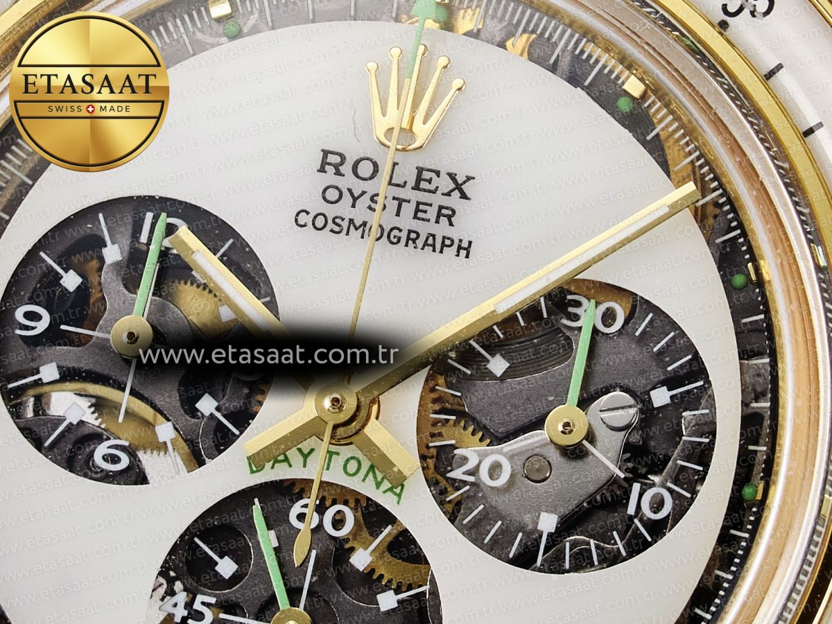 Rolex Daytona YG ADGF Best Edition YG/White Dial on YG Bracelet A7750 - Görsel 11