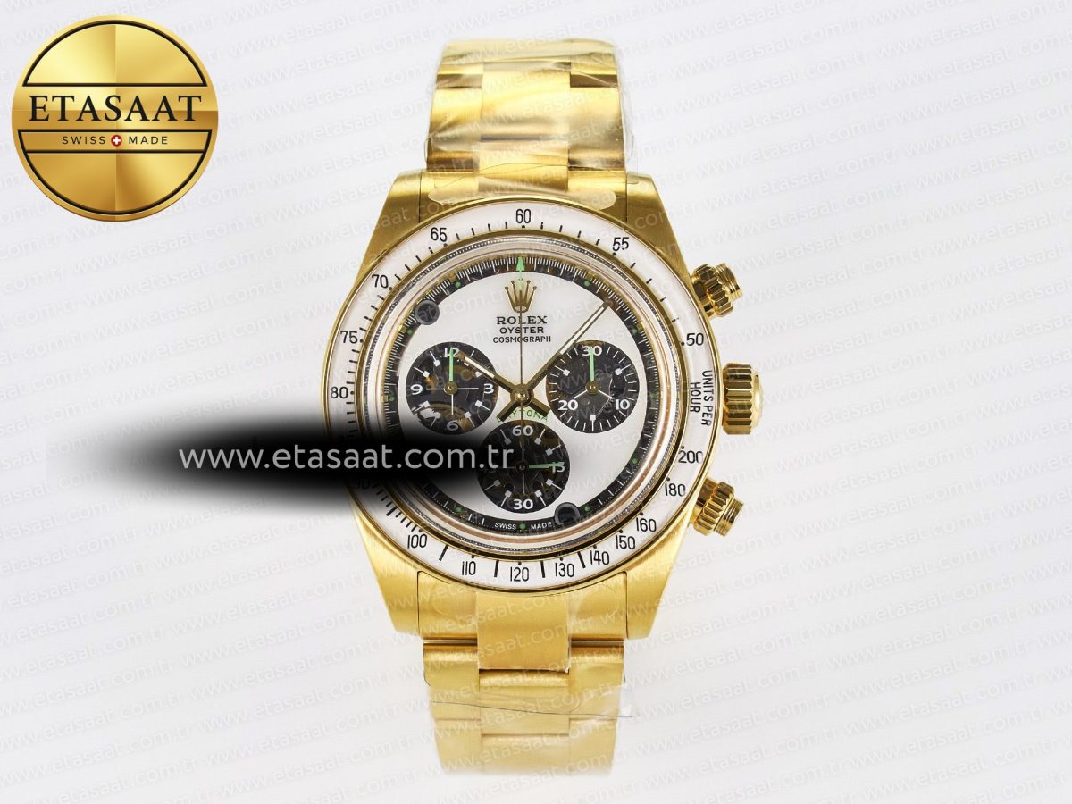 Rolex Daytona YG ADGF Best Edition YG/White Dial on YG Bracelet A7750 - Görsel 3
