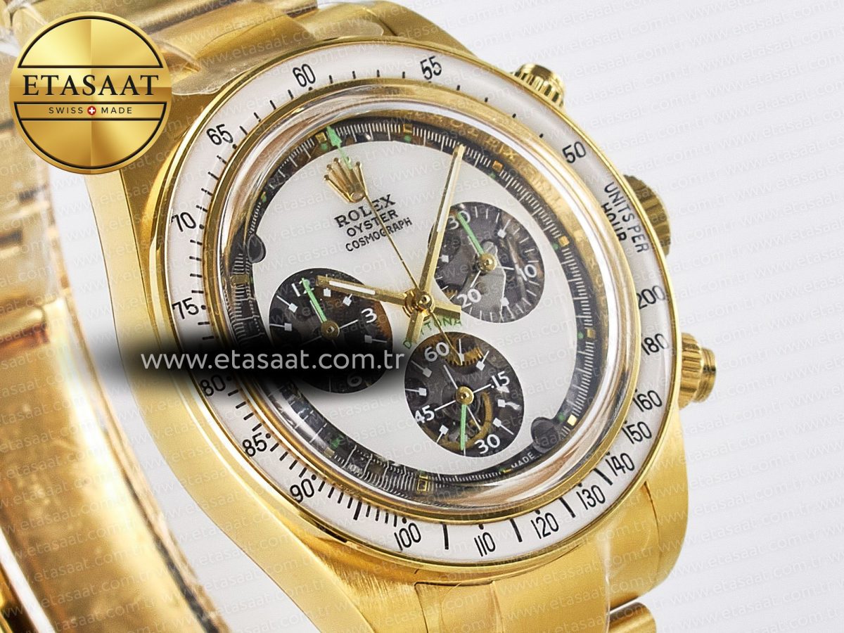 Rolex Daytona YG ADGF Best Edition YG/White Dial on YG Bracelet A7750 - Görsel 5