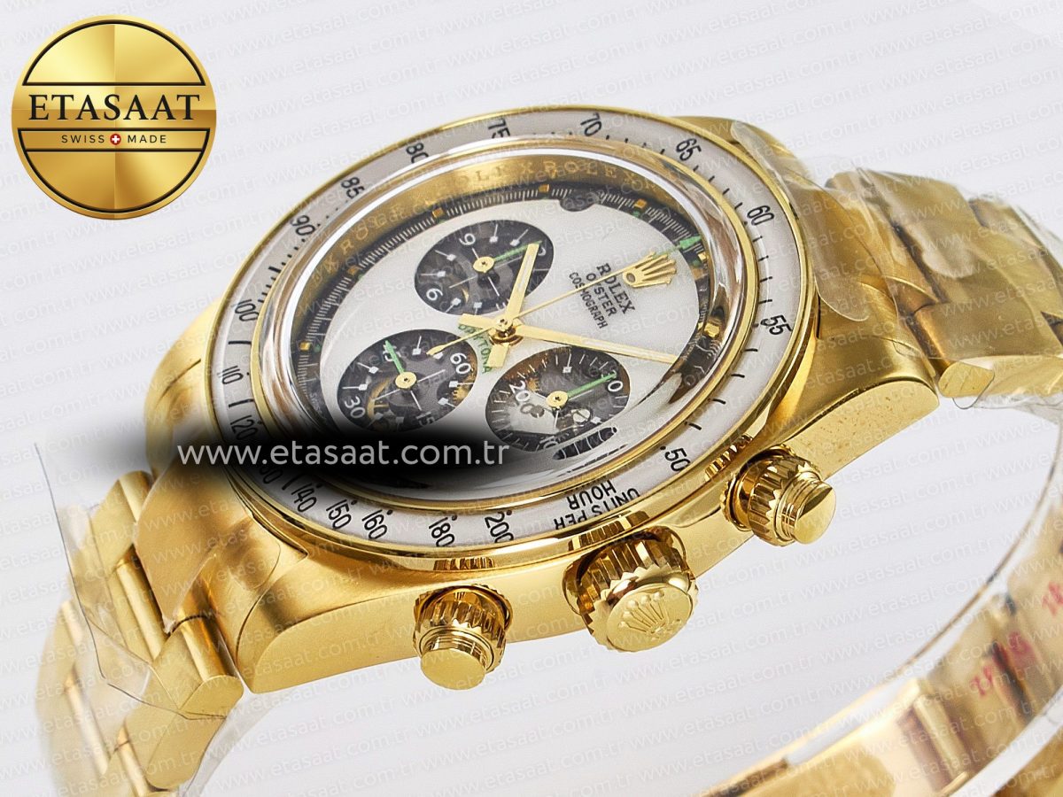 Rolex Daytona YG ADGF Best Edition YG/White Dial on YG Bracelet A7750 - Görsel 6