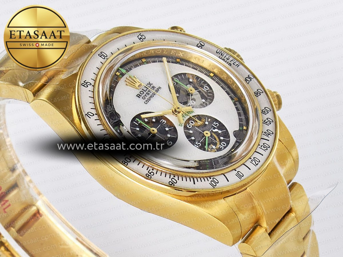 Rolex Daytona YG ADGF Best Edition YG/White Dial on YG Bracelet A7750 - Görsel 7
