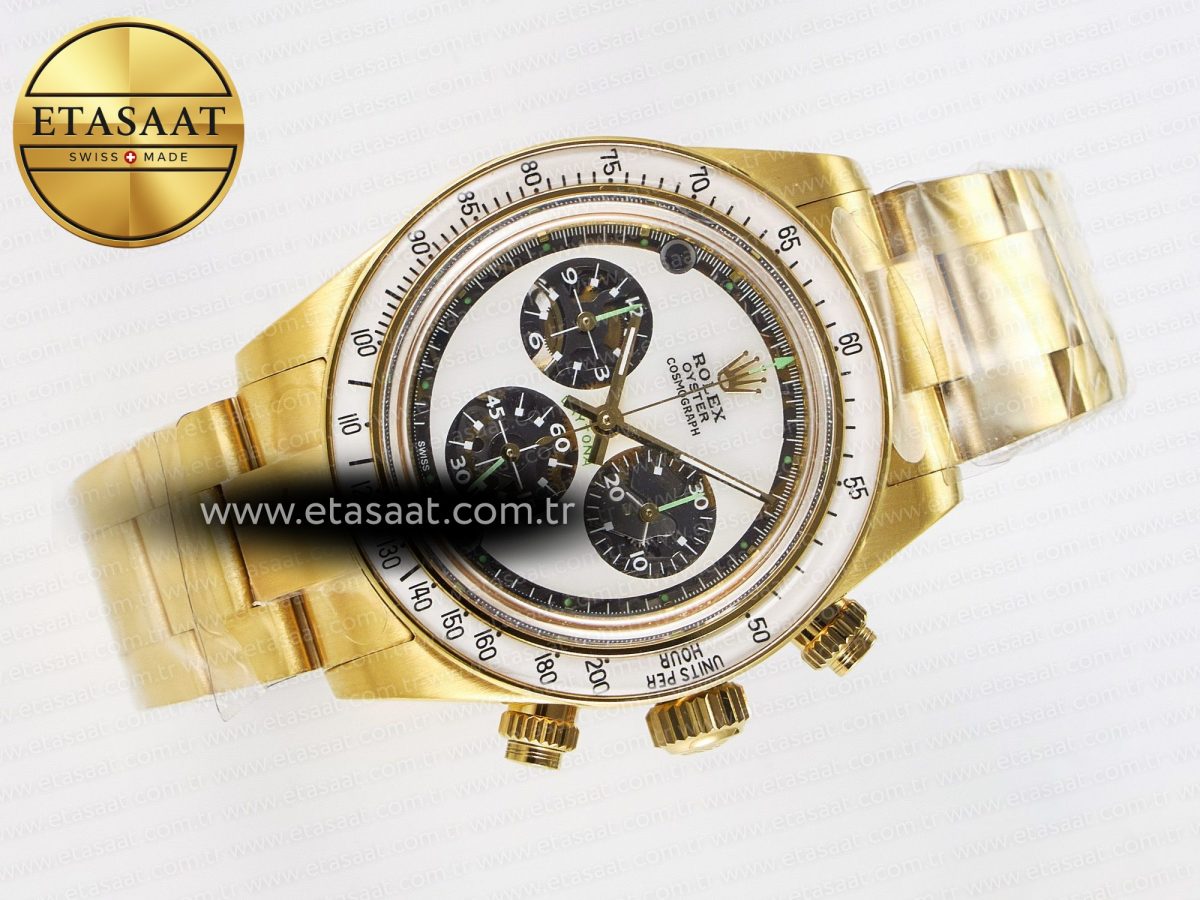Rolex Daytona YG ADGF Best Edition YG/White Dial on YG Bracelet A7750 - Görsel 8