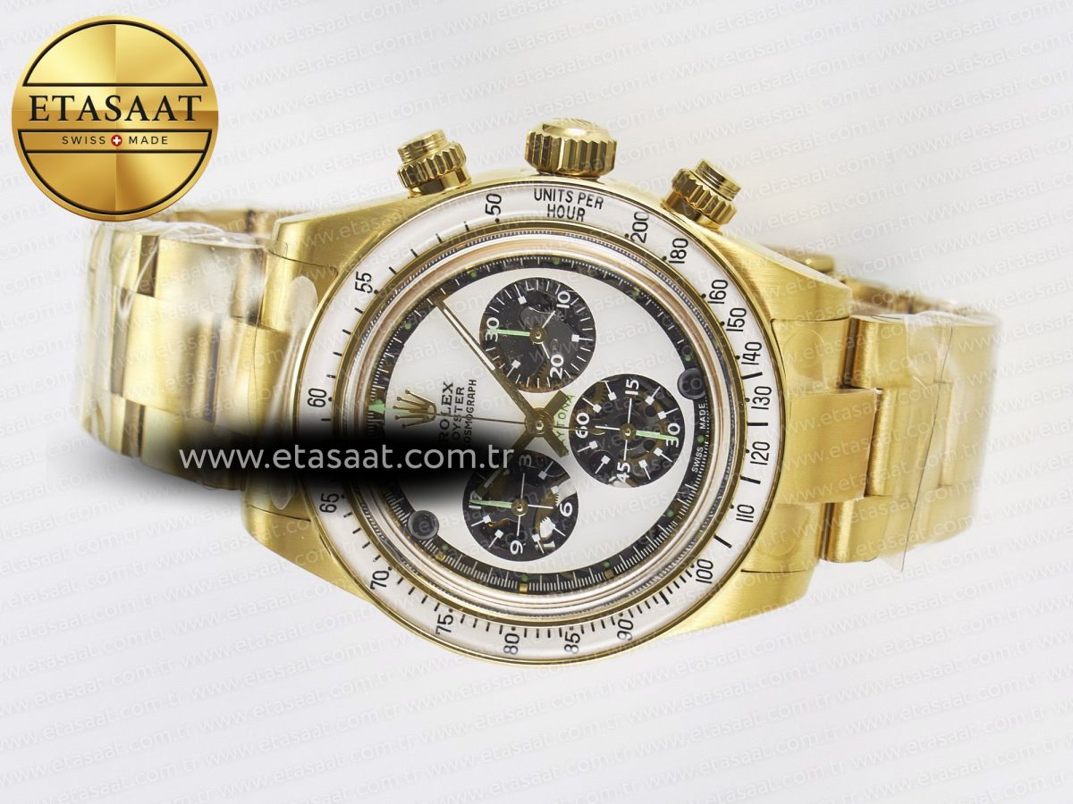 Rolex Daytona YG ADGF Best Edition YG/White Dial on YG Bracelet A7750 - Görsel 9