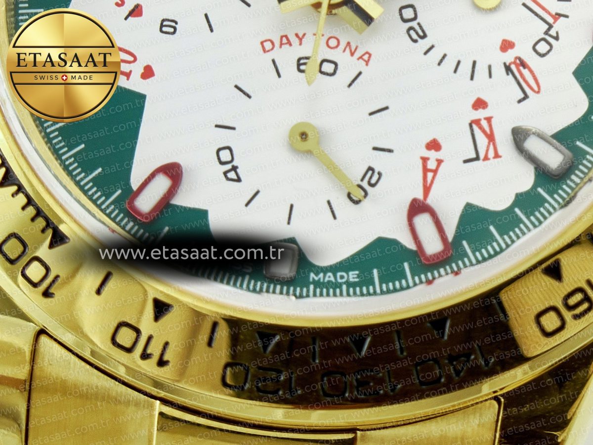 Rolex Daytona YG Noob Best Edition Green/White Dial on YG Oyster Bracelet SA4130 - Görsel 13