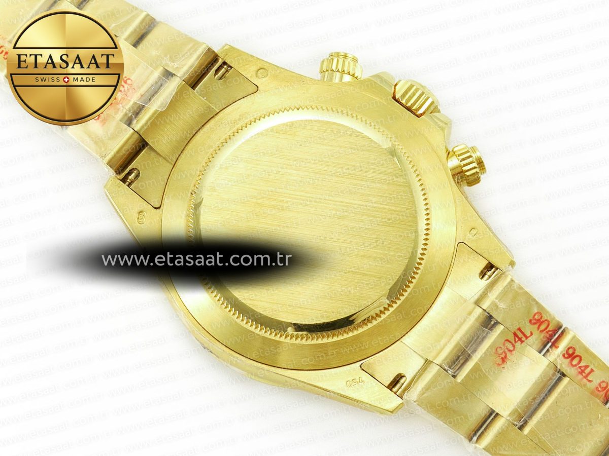 Rolex Daytona YG Noob Best Edition Green/White Dial on YG Oyster Bracelet SA4130 - Görsel 17
