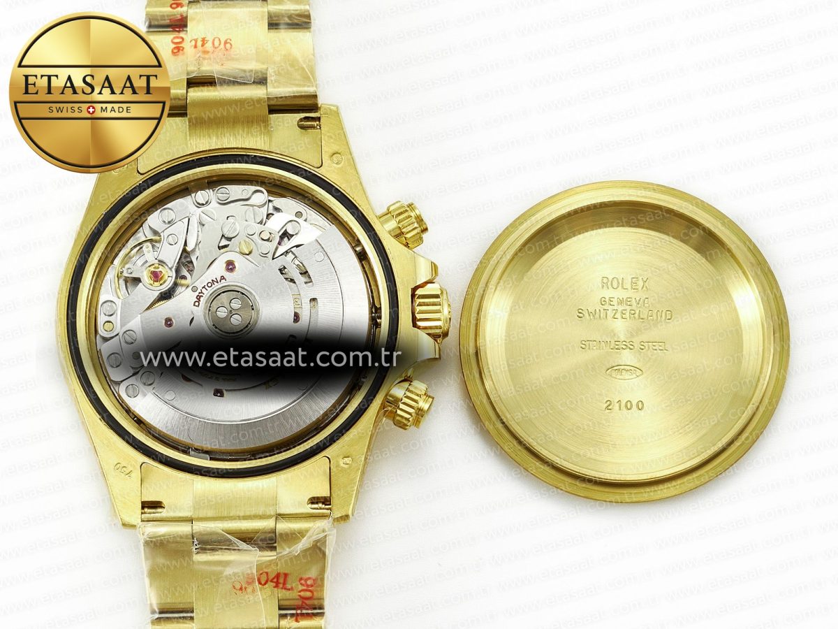 Rolex Daytona YG Noob Best Edition Green/White Dial on YG Oyster Bracelet SA4130 - Görsel 18