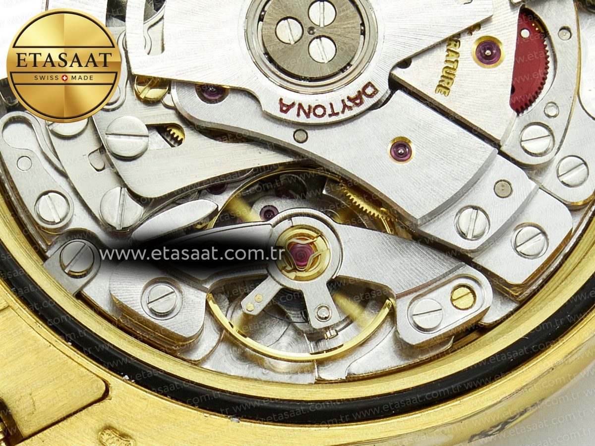 Rolex Daytona YG Noob Best Edition Green/White Dial on YG Oyster Bracelet SA4130 - Görsel 23