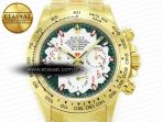 Rolex Daytona YG Noob Best Edition Green/White Dial on YG Oyster Bracelet SA4130 - Görsel 4
