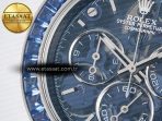 Rolex Daytona ZIF REMOULD White Carbon GETF Best Edition Blue Skeleton Dial Blue Diamonds Bezel on Blue Nylon Strap DD4802 - Görsel 13