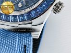 Rolex Daytona ZIF REMOULD White Carbon GETF Best Edition Blue Skeleton Dial Blue Diamonds Bezel on Blue Nylon Strap DD4802 - Görsel 14