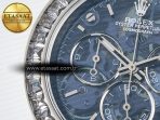 Rolex Daytona ZIF REMOULD White Carbon GETF Best Edition Blue Skeleton Dial Diamonds Bezel on Blue Nylon Strap DD4802 - Görsel 13