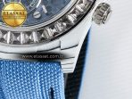 Rolex Daytona ZIF REMOULD White Carbon GETF Best Edition Blue Skeleton Dial Diamonds Bezel on Blue Nylon Strap DD4802 - Görsel 14