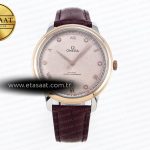 Omega De Ville Date Kahve Pırlantalı A8800 Eta Saat - Görsel 3 - 1:1 Süper Klon Saat