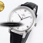 Omega De Ville Date White On Black Leather Strap A8800