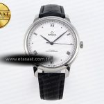 Omega De Ville Date Beyaz Siyah Deri A8800 Eta Saat - Görsel 3 - 1:1 Süper Klon Saat