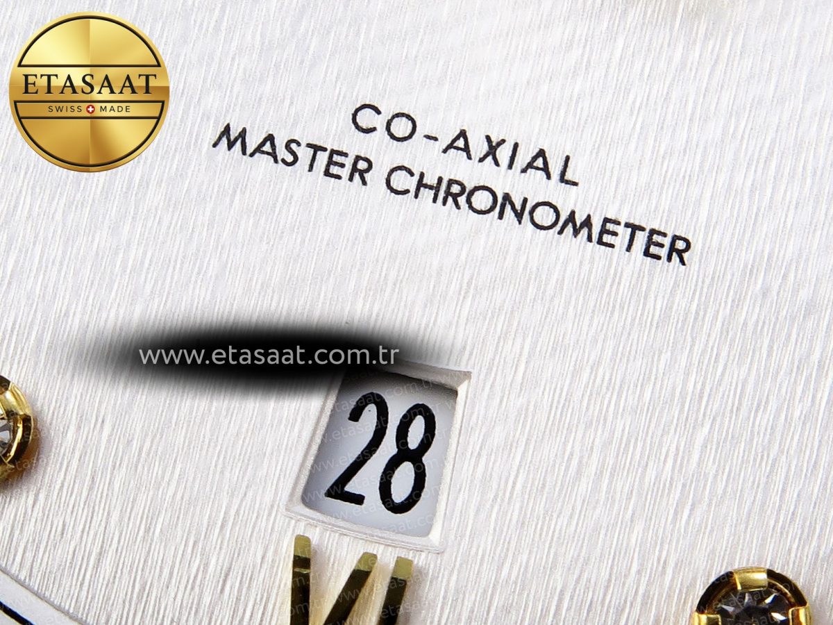Omega De Ville Date White Diamonds Brown A8800 - Görsel 11
