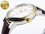 Omega De Ville Date White Diamonds Brown A8800 - Görsel 8