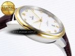 Omega De Ville Date White Diamonds Brown A8800 - Görsel 9