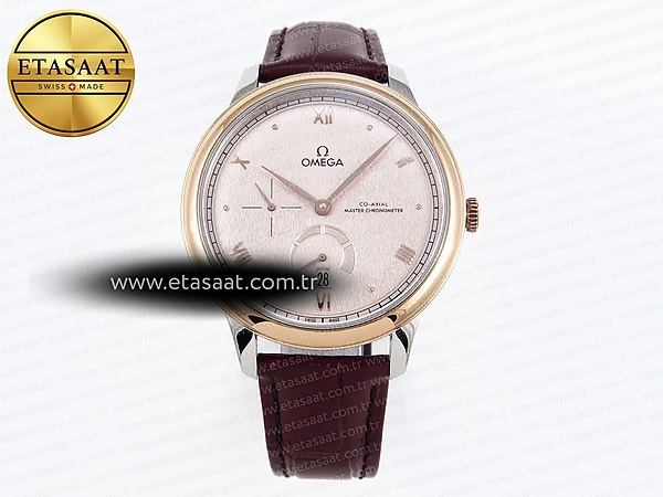 Omega De Ville Güç Rezervi Kahve A8810 Eta Saat - 1:1 Süper Klon Replika Saat