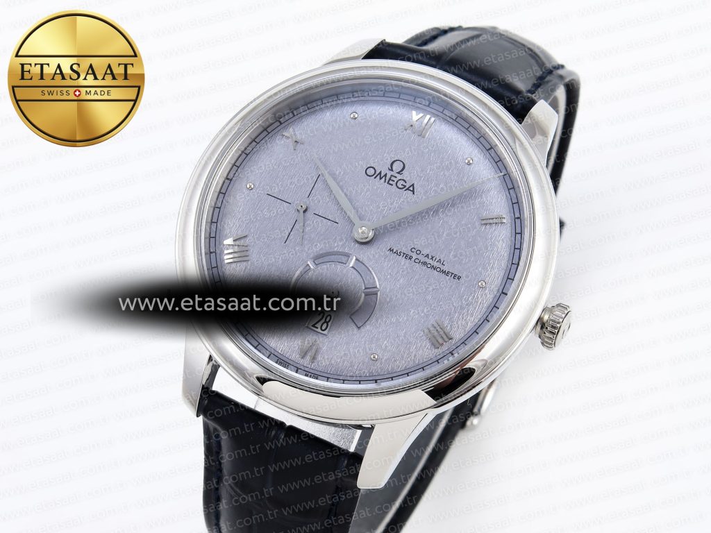 de ville power reserve ss mkf 11 best edition blue textured dial on black leather strap a88102