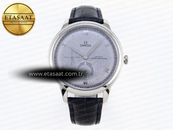 Omega De Ville Güç Rezervi Mavi Siyah A8810 Eta Saat - 1:1 Süper Klon Replika Saat