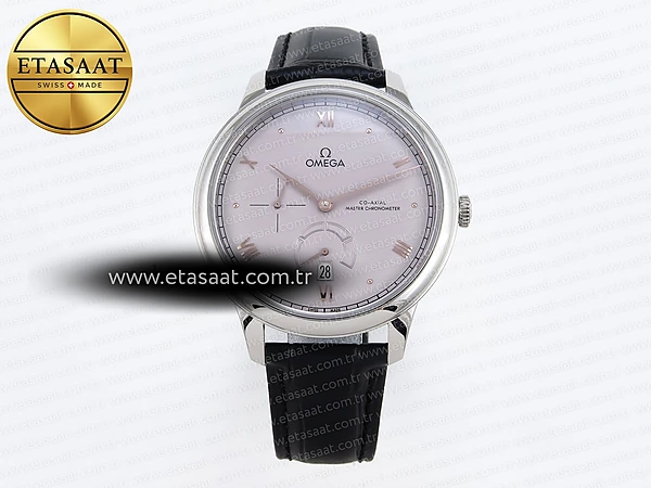 Omega De Ville Güç Rezervi Mor Kadran Siyah A8810 Eta Saat - 1:1 Süper Klon Replika Saat